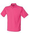 H400 65/35 Poly Cotton Polo Shirt Fuchsia colour image