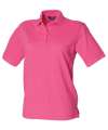 H401 Ladies Classic Polycotton Polo Shirt Fuchsia colour image