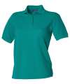 H401 Ladies Classic Polycotton Polo Shirt Jade colour image