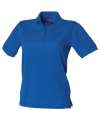 H401 Ladies Classic Polycotton Polo Shirt Royal colour image