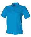 H401 Ladies Classic Polycotton Polo Shirt Sapphire colour image