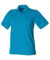 H401 Ladies Classic Polycotton Polo Shirt Turquoise colour image