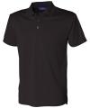 H473 Cooltouch Textured Stripe Polo Black colour image