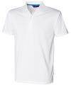 H473 Cooltouch Textured Stripe Polo White colour image