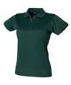 H476 Womens Coolplus Polo Shirt Bottle Green colour image