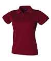 H476 Womens Coolplus Polo Shirt Burgundy colour image