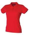 H476 Womens Coolplus Polo Shirt Classic Red colour image