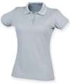 H476 Womens Coolplus Polo Shirt Silver Grey colour image