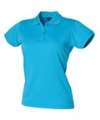 H476 Womens Coolplus Polo Shirt Turquoise colour image