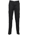 H640 Mens 65/35 Flat Front Chino Black colour image