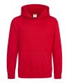 JH001B Kid's Hoodie Fire Red colour image