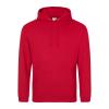 JH001F Ladies Hoodie Fire Red colour image