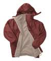 RS160 R160X Reversible Waterproof Fleece Jacket Burgundy / Camel colour image