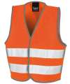 R200B Core Kids Safety Vest Fluorescent Orange colour image