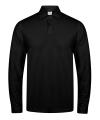 SF44 Mens' Long Sleeve Stretch Polo Black colour image