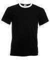 SS40M Ringer T-Shirt Black / White colour image