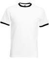 SS40M Ringer T-Shirt White / Black colour image