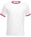 SS40M Ringer T-Shirt White / Red colour image