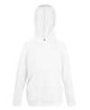 SS56B 62009 Kids Lightweight Hooded Sweat White colour image
