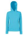 SS68 62038 Classic Lady Fit Hooded Sweatshirt Azure colour image
