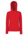 SS68 62038 Classic Lady Fit Hooded Sweatshirt Red colour image