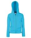 SS91 SS312 SS82 Lady-Fit Hooded Sweat Jacket Azure colour image