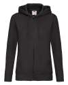 SS91 SS312 SS82 Lady-Fit Hooded Sweat Jacket Black colour image