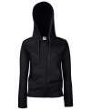 SS91 SS312 SS82 Lady-Fit Hooded Sweat Jacket Black colour image