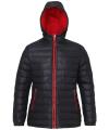 TS016F WOMENS PADDED JACKET Black / Red colour image