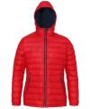 TS016F Womens Padded Jacket Red / Navy colour image