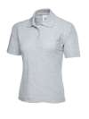 UC106 Ladies Polo Shirt Heather Grey colour image