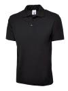 UC104 Premium Cotton Polo Shirt Black colour image