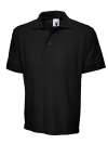UC104 Premium Cotton Polo Shirt Black colour image