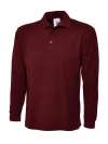 UC113 Longsleeve Poloshirt Maroon colour image