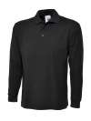 UC113 Longsleeve Poloshirt Black colour image