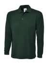 UC113 Longsleeve Poloshirt Bottle Green colour image