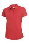 UC126 Ladies Ultra Cool Poloshirt Red colour image