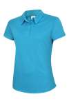 UC126 Ladies Ultra Cool Poloshirt Sapphire Blue colour image