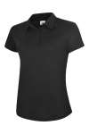 UC128 Ladies Super Cool Workwear Poloshirt Black colour image