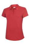 UC128 Ladies Super Cool Workwear Poloshirt Red colour image