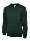 UC204  Premium V Neck Sweatshirt Bottle Green colour image
