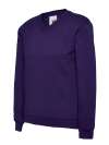 UC206 Children's V Neck Sweatshirt Purple colour image