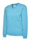 UC206 Children's V Neck Sweatshirt Sky Blue colour image