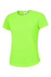 UC316 Ladies Sports T Shirt Electric Green colour image