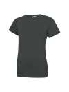 UC318 Ladies Classic Crew Neck T Shirt Charcoal colour image