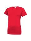 UC318 Ladies Classic Crew Neck T Shirt Red colour image