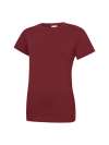 UC318 Ladies Classic Crew Neck T Shirt Maroon colour image