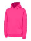 UC503 Children's Hooded Sweatshirt Hot Pink colour image