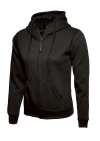 UC505 Ladies Classic Full Zip Hooded Sweatshirt Black colour image