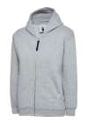 UC506 Children's Classic Full Zip Hooded Sweatshirt Heather Grey colour image